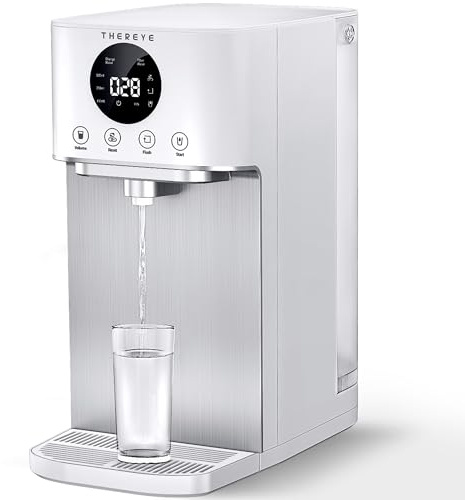 Thereye Reverse Osmosis Water Filter, 7 Stage RO Water Filtration, NSF/ANSI 58 Tested, Fast Water Delivery, 3:1 Pure to Drain, BPA Free Portable Countertop Water Purifier for Home, No Installation