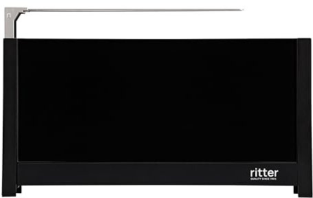 ritter volcano 5, grille-pain compact à 2 fentes longues avec réchauffe-pain, fabriqué en Allemagne, noir