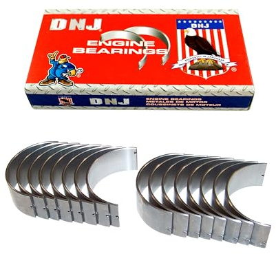 DNJ RB3104 Rod Bearings Set Standard for 1967-2017 AM General, Buick, Cadillac, Chevrolet, GMC, Hummer, Isuzu, Oldsmobile, Pontiac, Saab 9-7x, Ascender, Avalanche 4.3L-6.6L V8 16V OHV 5328cc