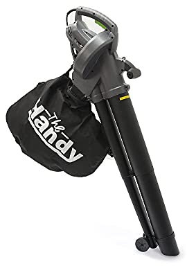 Handy THEV3000 Electric 3 in 1 Leaf Blower - 167 MPH 3000W Garden Vacuum & Mulcher - 45 Litre Collection Bag, Automatic Mulching Compacts Leaves in Bag