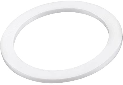 sourcing map PTFE Flat Washers 45mm OD 35mm ID 2mm Thick Flange Gasket, White Pack of 10