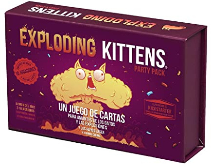 Exploding Kittens | Party Pack | Kortspel för kattälskare och explosioner | Från 7 år | 2 till 10 spelare | 15 minuter per match | Svenska