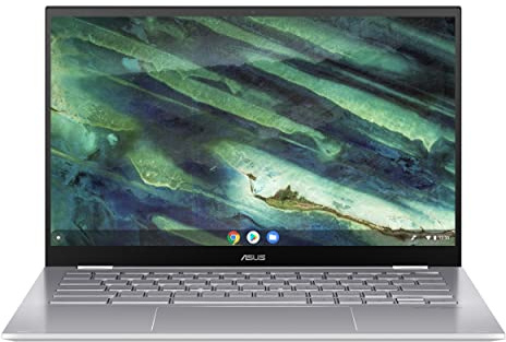ASUS Chromebook Flip C436FA-E10370 Ordinateur Tactile Convertible Argent 14 Full HD (Intel Core i5, 8G RAM, 512 SSD PCIE, Chrome OS) Clavier AZERTY Stylet Fourni
