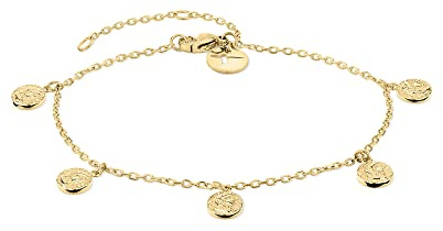 Tamaris Armschmuck für Damen, Armband aus Edelstahl mit Plättchen Anhänger, wasserfest