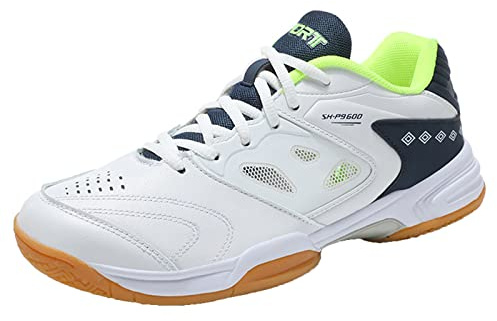 PENXZT Zapatos De Bádminton para Hombre para Hombres Zapatos De La Corte Cubierta Transpirable para El Tenis De Tenis De Voleibol De Squash Deportivo Tenis,B,48 EU
