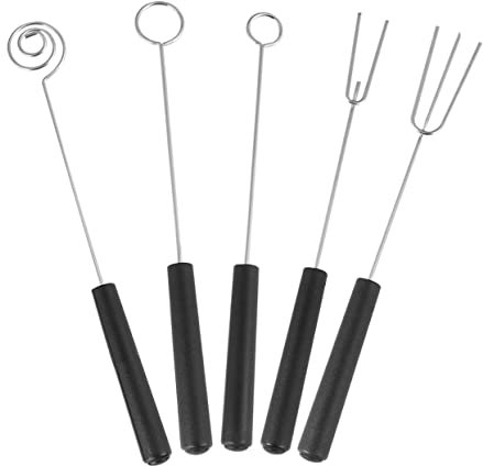 BESPORTBLE 5pezzi Forchette Acciaio Resistente Per Cioccolato e Barbecue Gadget Da Cucina Multifunzionale Con Manico Ergonomico Per Immersione Frutta Dolci e Caramelle
