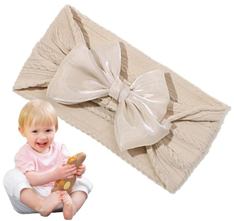 Baby Pannband Rosett, Baby Girls Rosett Pannband - Högelastisk Söt Bows Head Wrap | Stretchigt pannband med rosetter, mjuka hårband med rosett för nyfödda småbarn