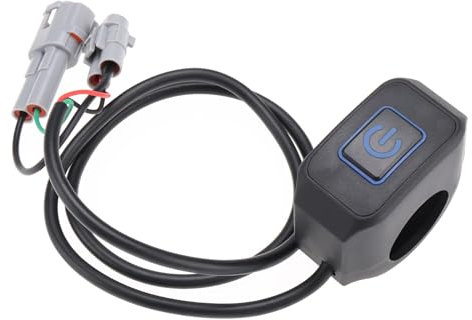 VGOL 22MM IP65 Pulsante Interruttore Faro Anteriore Manubrio Motociclo Manubrio Interruttore A Pulsante Interruttori ON/OFF Impermeabili Per Moto ATV Adatto A Manubri Da 7/8 BLU