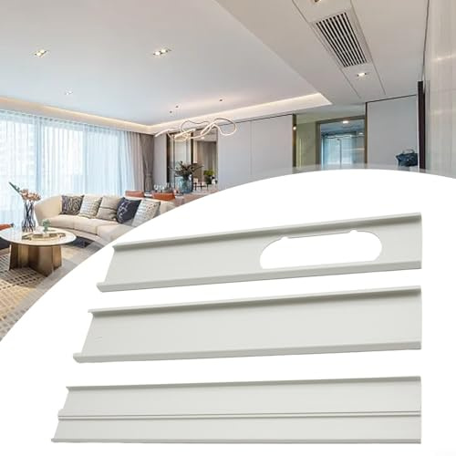 2/3 piezas de amortiguador de aire acondicionado móvil ajustable, kit de marco portátil para manguera de ventilación de aire acondicionado (3 piezas)