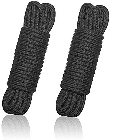 Namzi Weiches Baumwollseil, Strickseil, natürlich, nützlich, langlebig, lang, gedreht, geflochtene Kordel, Seil für DIY Kunst & Handwerk, Wandbehang, Pflanzenaufhänger, Stricken (10 m/33 Fuß 8 mm)