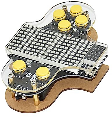 VICASKY DIY-spielkonsolen-kit Retro-spielkonsole Mit Hd Programmierspiel Inklusive Schaltplänen Und Codes Für Snake Und Racing Einfach Zu Montieren Und Lötbar USB Oder Batteriebetrieb