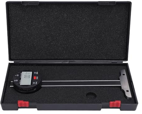 Digitaler Tiefenmesser, Hochpräzises Messgerät für die Holzbearbeitung, 0–150 Mm Bereich, 0,01 Mm Genauigkeit, mit USB-Anschluss für Datenübertragung