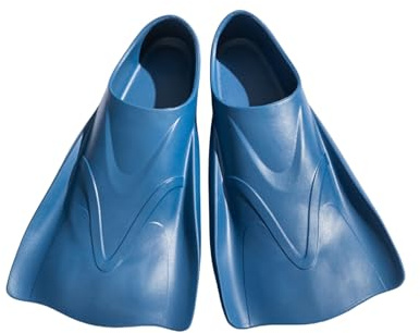 ENEN Swim Fins Adult Training Size 36-44, Silicone Training Fin Swimming Adjustable Lightweight Fins Soft Comfort for Kids Children Adult Men Women (XSY-Dark Blue,L(42-44))