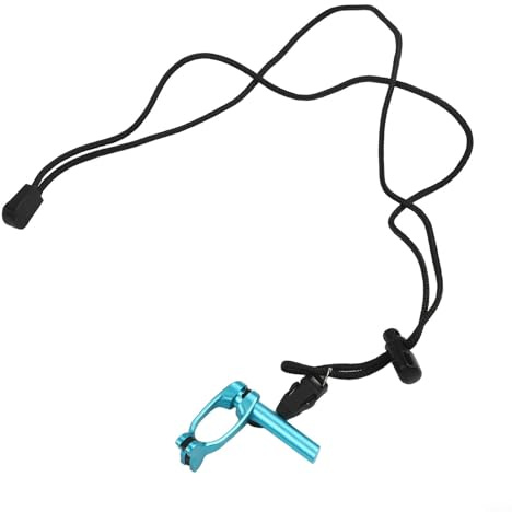 Pince-nez réglable avec fonctions antidérapantes et cordon pratique pour tous les utilisateurs (bleu)