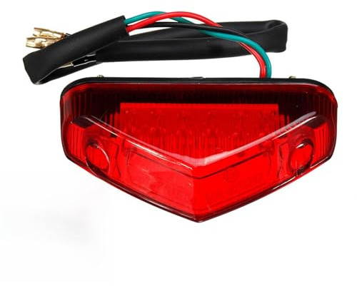 Quvxzy 1 Pieza Catadióptrico Moto Homologado, Luz Trasera LED para Motocicleta 12V, Luz de Freno y Frenado, Frenado LED, Ideal para Motos, Motocicletas, Dirt Bike y Scooter