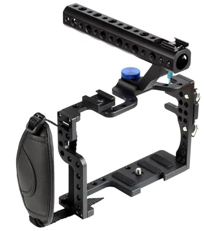 Compatible avec Les appareils Photo Reflex numériques Panasonic Lumix GH3/GH4 - Boîtier de Protection avec poignée supérieure et kit d'extension de poignée