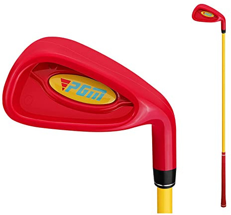 Golfklubb för barn, 7# järn, 38 grader, loft, kolaxel, golfjärn för 2-5 år, nybörjare, pojkar och flickor i enskilda klubbar, sport (4-5 år, röd)