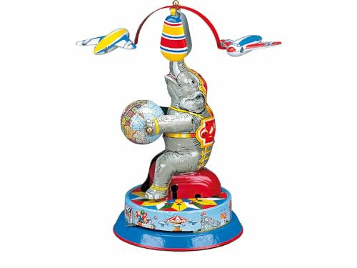 Wilesco 10260 Blechspielzeug - Elefant mit Zwei Fliegern