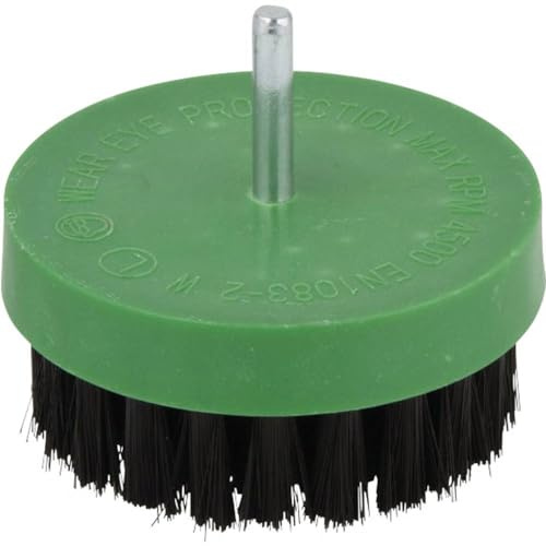 wolfcraft 2713000 Polierbürste mit weichen Borsten, 6 mm Schaft Ø 80