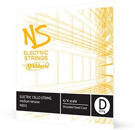 D'Addario NS elektrisk 4/4 skala medium spänning enkel en sträng för cello Cello D String