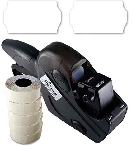 Preisauszeichner Set Uno S16 inkl. 5 Rollen 26x16 Preisetiketten - weiss permanent | MHD Datumsauszeichner | HUTNER
