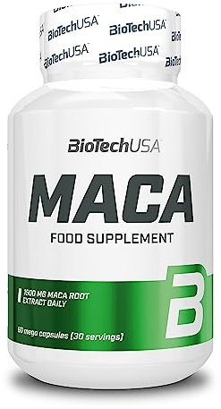 BioTechUSA Maca | Natürliche Superfood-Kapseln | mit Maca-Wurzel-Extrakt | Quelle für Phytonährstoffe, Aminosäuren und Mineralien | 60 Megakapseln