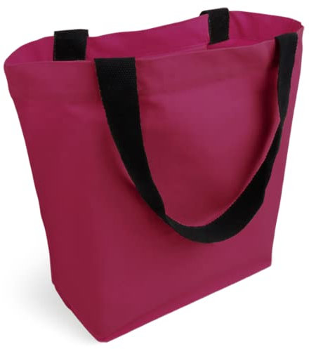 Cottonbagjoe stylische geräumige Tragetasche | mit Innentasche, Reißverschluss und großem Boden | Baumwolltasche Stofftasche Shopper Handtasche | Öko-Tex 100 Standard Zertifiziert