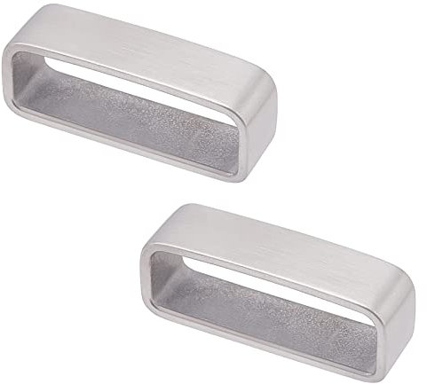 UNICRAFTALE 2Pcs Edelstahl Gürtelschlaufe Keeper 45x12x17mm - Herren Gürtelschnalle & Gürtelhalter Zubehör
