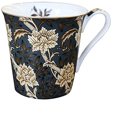 CRAGCO Tazze per Tazze Tazza di Porcellana Antica in Stile Europeo Tazza da caffè for Uso Domestico Tazza da Latte di Grosso Calibro Modello Delicato Dipinto a Mano Tazza di caffè