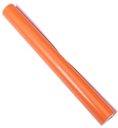 Homoyoyo Pvc-autoaufkleberfolie Selbstklebend Autoaufkleber Aus Polymer Mit Stabiler Molekularstruktur Für Autofolierung Und Dekoration Leuchtend Orange