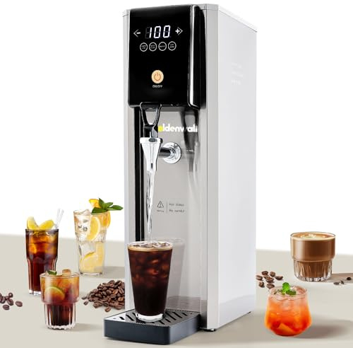 CGOLDENWALL Distributeur d'eau Chaude Commercial, 7.8L Réservoir d'eau en Inox, Température Réglable, 20L/h Grand Débit, Préparation pour Café, Thé, Lait, Soupe, Boissons Chaudes