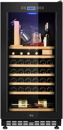 QPZMALSKY Frigorifero per Vino E Bevande |Frigorifero per Birra di Vino |Frigorifero per Bevande per Porte Francese Indipendente con Controllo della Temperatura della Memoria Digitale