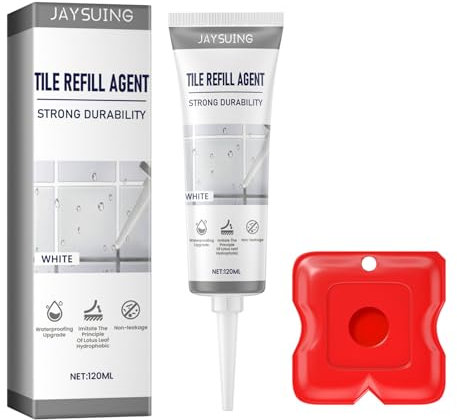 Kit de reparación de lechada de cerámica, pasta de reparación de azulejos, tubos de relleno de huecos, sellador para baño, ducha, cocina, líneas de lechada de suelo, color blanco