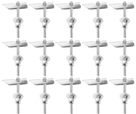 Lot de 15 chevilles à bascule M8 x 100 mm, charges lourdes, chevilles pliantes pour orchidées, pour suspendre des contre-contrepoids lourds sur les cloisons sèches et les plafonds, 2,87 x 3,94 pouces