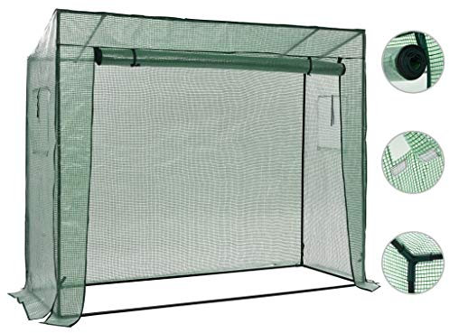 ShGaxin Begehbares Gewächshaus 200 x 80 x 173 cm, Frühbeet, Tomatenhaus, Treibhaus, Greenhouse, Garten Zubehör