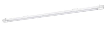 Osram LED-Lichtleiste mit hoher Lichtausbeute in Weiß mit Stahlblechgehäuse, Warmweiß, ersetzt T8-Leuchten, IP20-Schutz für Innenräume