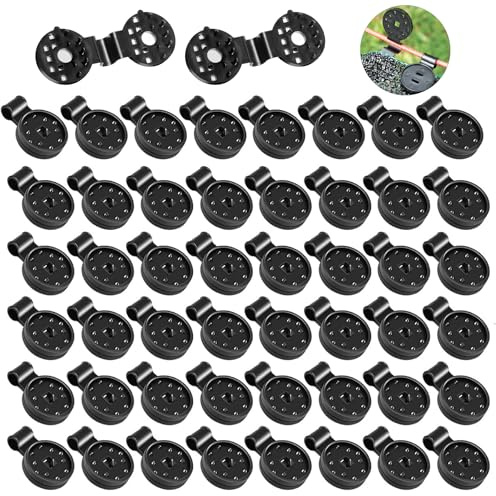 LZZEM 50Pcs Shade Cloth Clips Plastic Lock Grip Sun Shade Fixing Clip Reusable Lock Grip Greenhouse Film Sunshade Net Clip for Outdoor Garden Agricultural Greenhouse Anti Bird Netting