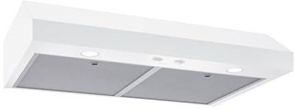 Broan-NuTone 42-Inch White Under Cabinet Range Hood- Trusted Quiet Power with 350 CFM, 1.5 Sones for Effective Everyday Kitchen Ventilation