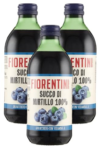 3X Succo di Mirtillo100% Fonte di Vitamina A per fiorentini 330ml