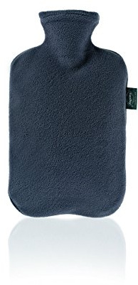 Fashy Hot Water Bottle with Fleece Cover 2.0L (colours vary)