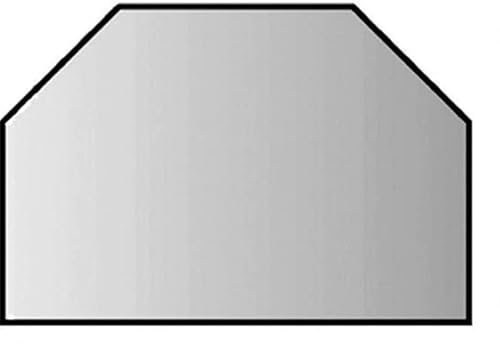 Lienbacher Metallbodenplatte,Stärke 1,5 mm, 95x100x120x50 cm, 6-Eck, schwarz
