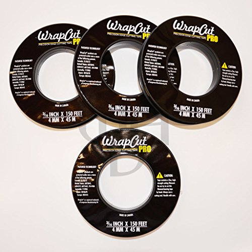 wall-art-design SPARPACK 4 Rollen WrapCut PRO - 45 Meter - Profi Cutting/Schneide Tape