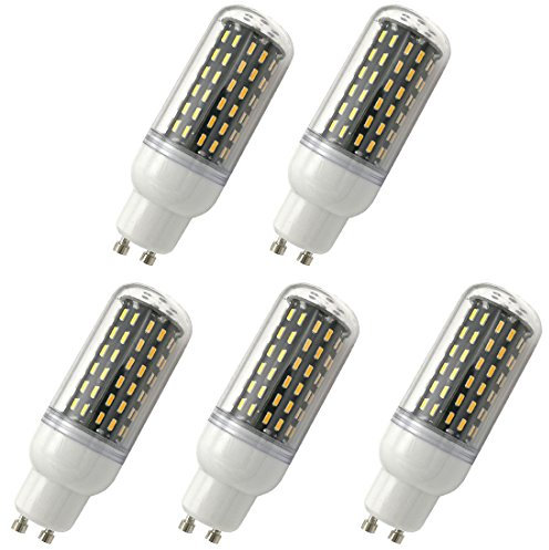 Aoxdi 5 Stück LED GU10 Energiespar Mais Leuchtmittel Birnen 9W, Warmweiß, LED 9W Mais Licht Lampen 96 SMD 4014 GU10 Energiespar Lampe, AC220-240V