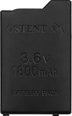 OSTENT Alta Capacidad Calidad Real 1800mAh 3.6V Recargable Batería Paquete Reemplazo Lithium Ion Li-Ion Polymer para Sony PSP 1000 PSP-110 Consola