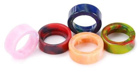 Qingtian-ceg Punta de Goteo de Resina 1pc para atomizador IJOY RDTA 5 (Color Aleatorio),Sin Tabaco ni nicotina (Bundle : 1pcs, Color : Random Color)