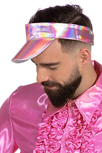 Wilbers&Wilbers Kostüm Zubehör Hologram Sonnenvisier Karneval Fasching pink