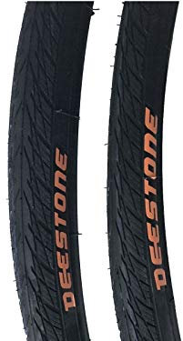 ECOVELO 2 x Reifen 700 x 25C (25-622) Deestone ON Off Road, Corsa, Gravel Bike D839 Schwarz | Straßenreifen aus Gummi Fahrrad