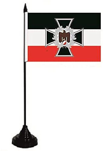 U24 Tischflagge Eisernes Kreuz mit Adler Fahne Flagge Tischfahne 10 x 15 cm