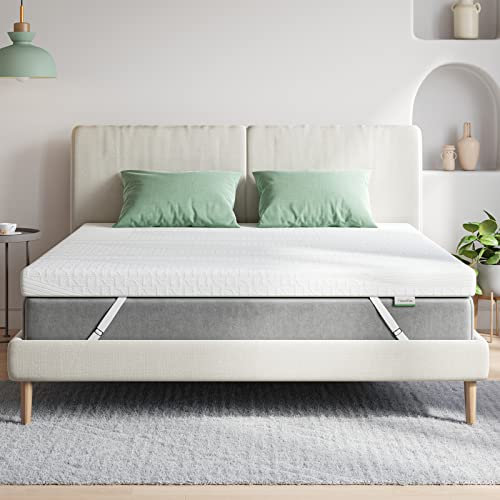 Novilla Matratzen Topper 150x200 5cm Höhe Gel Topper Memory Foam MatratzenTopper für Boxspringbett Wohnwagen Schlafsofa Matratzenauflage Bezug Waschbar Öko-TEx