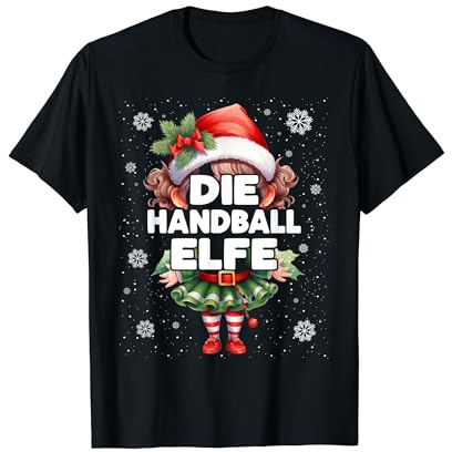 Handball Elfe Weihnachten Elfen & Weihnachtselfen T-Shirt